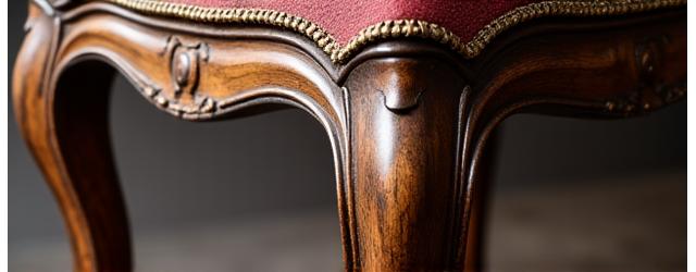 Restaurierter Barockstuhl mit neuen Holzdetails